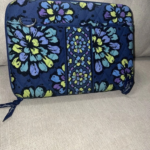 Vera Bradley Blue Bag Case Hard Shell Reader iPad Workstation Floral No strap - Picture 4 of 9